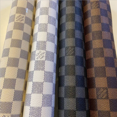LV Checkered Leathers - Lamberti Leathers