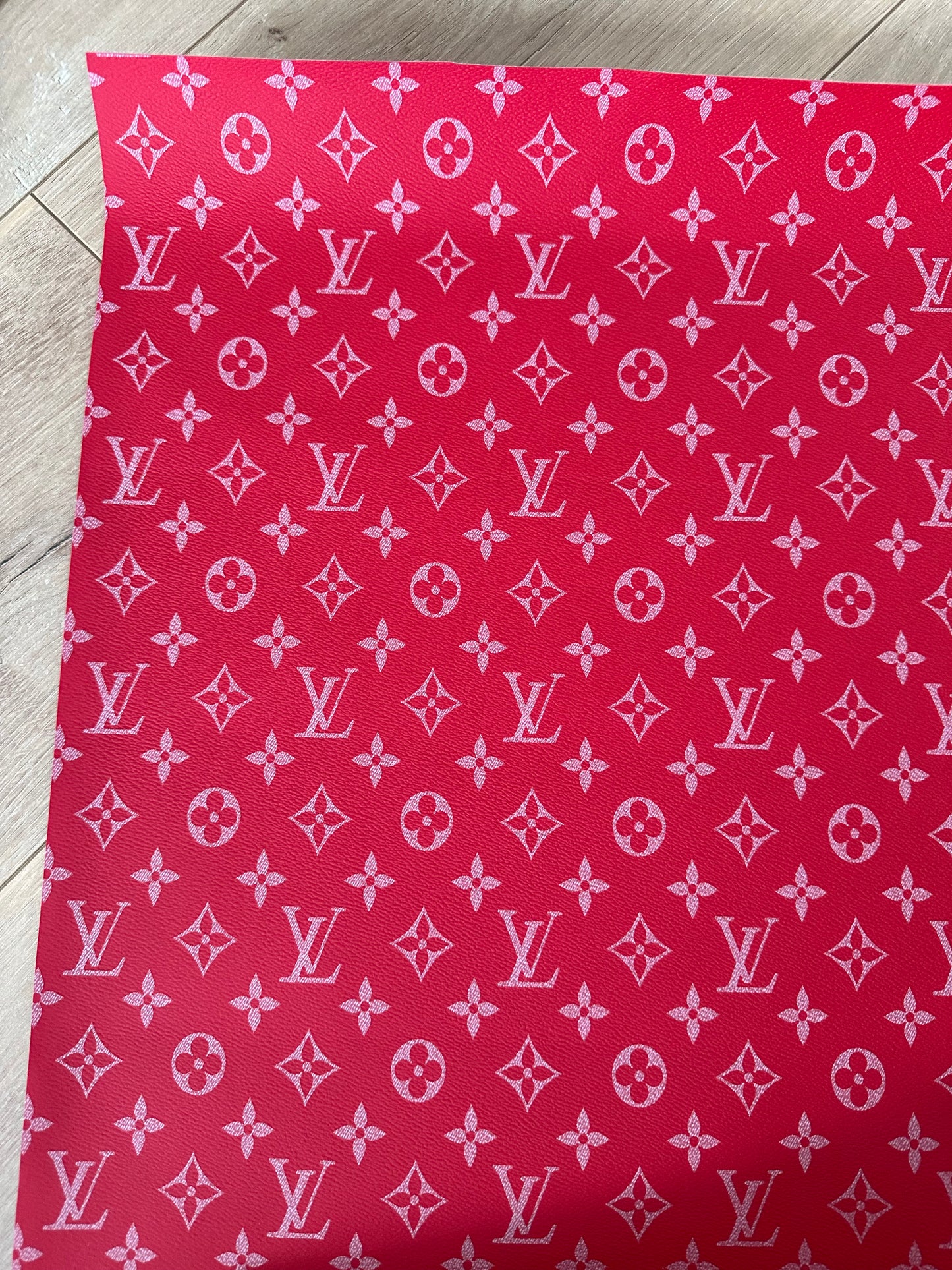 Lv Red Leather