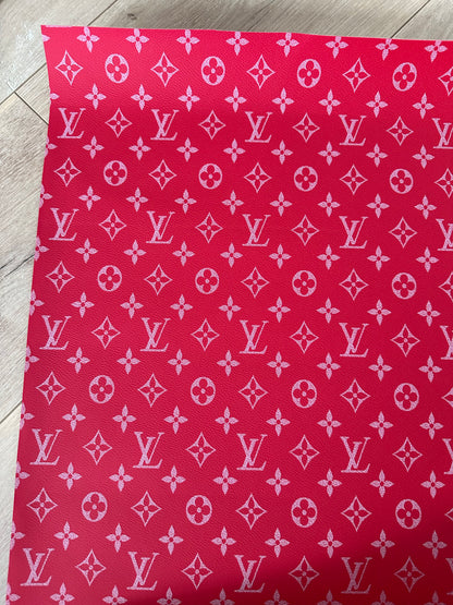 Lv Red Leather