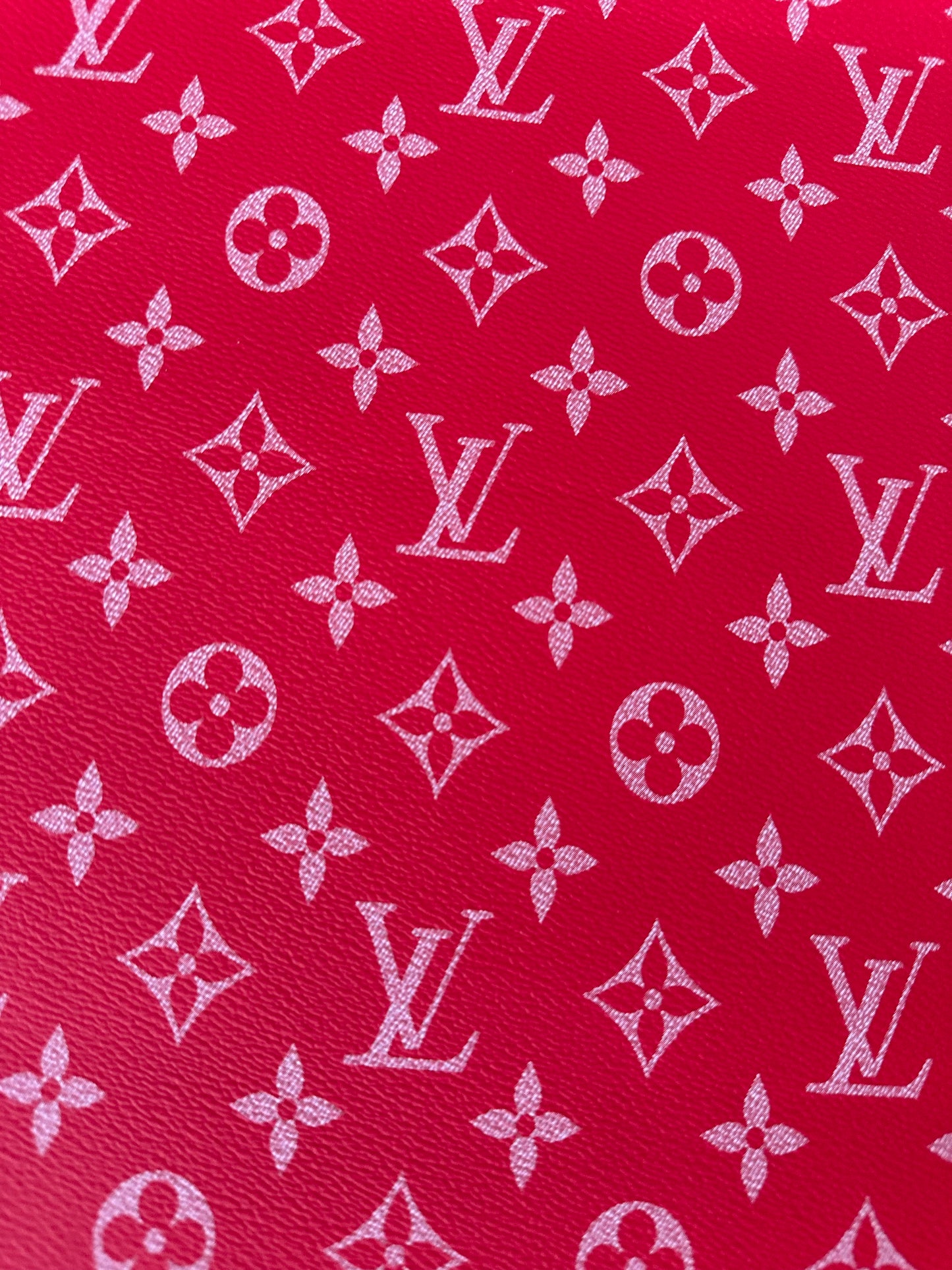Lv Red Leather