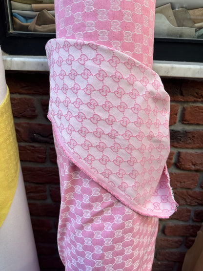 Clothing Fabric GG Pink - Lamberti Leathers