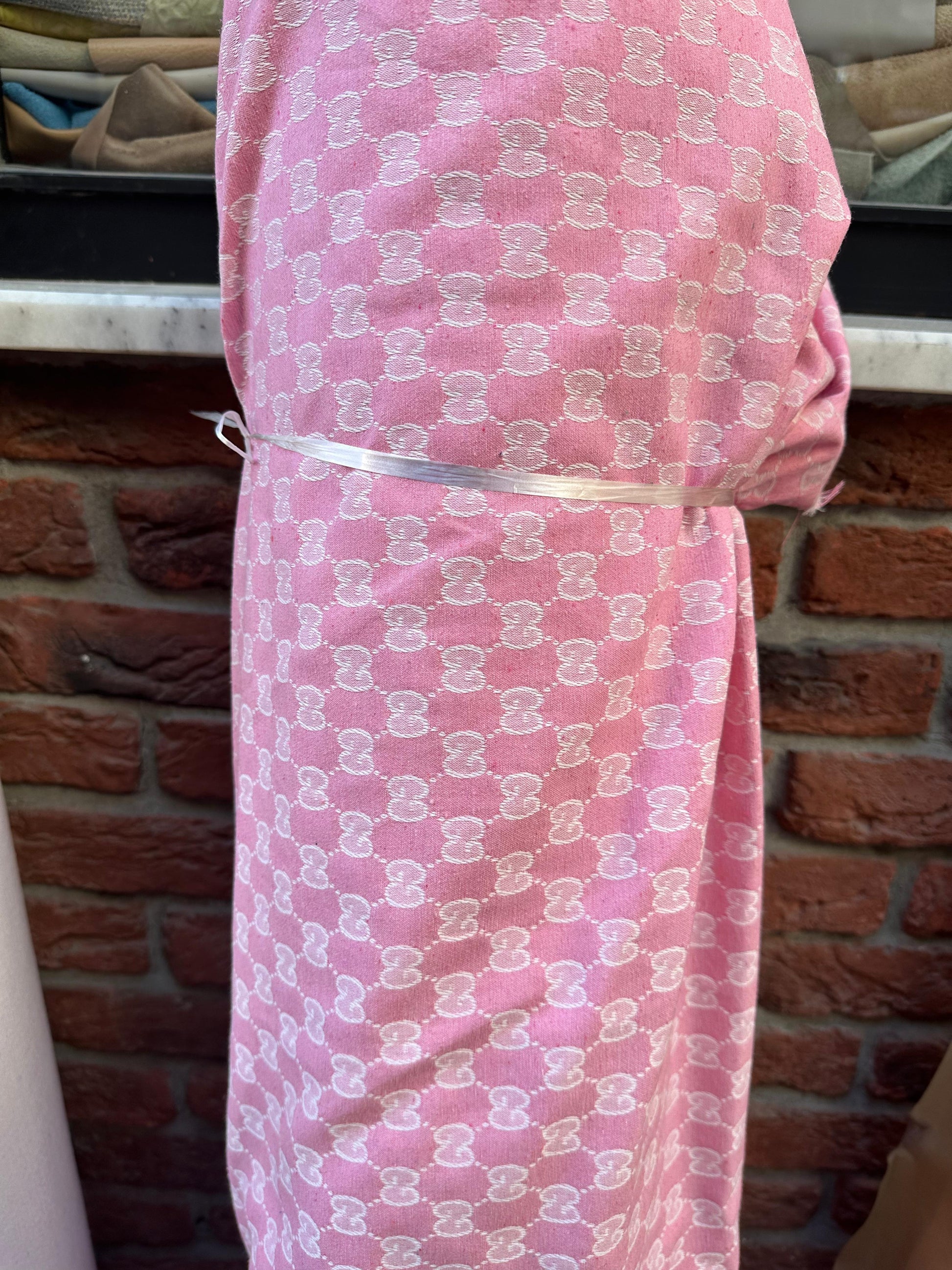 Clothing Fabric GG Pink - Lamberti Leathers