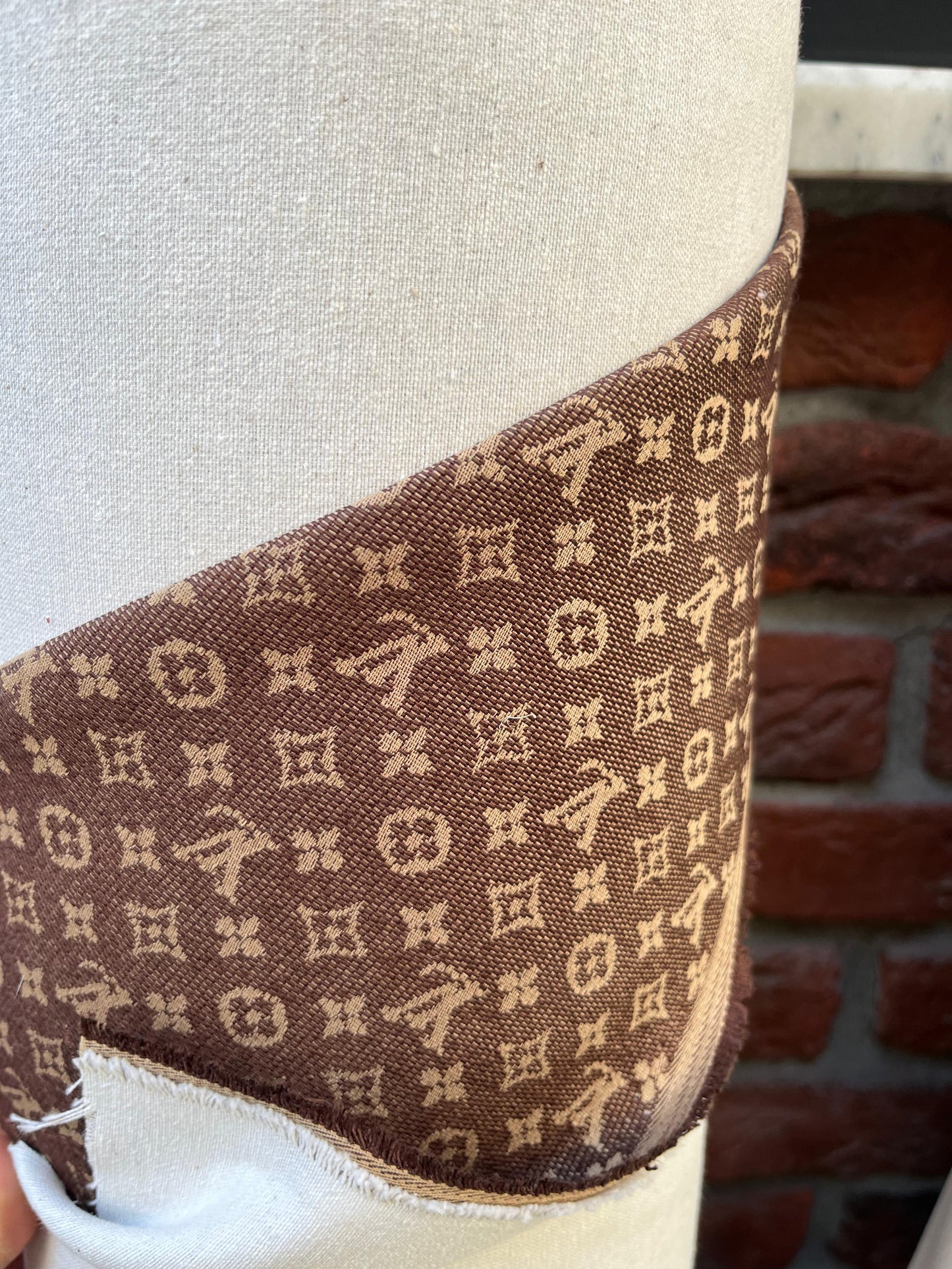 Cotton Fabric Lv Brown - Lamberti Leathers
