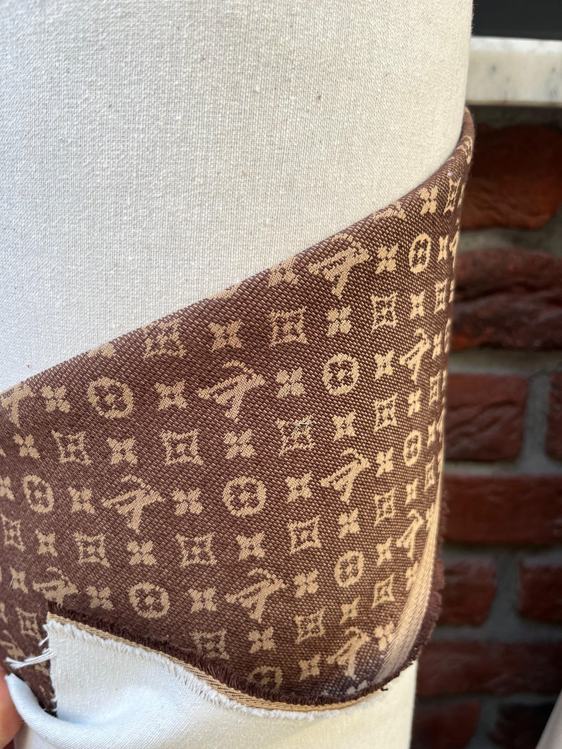 Cotton Fabric Lv Brown - Lamberti Leathers