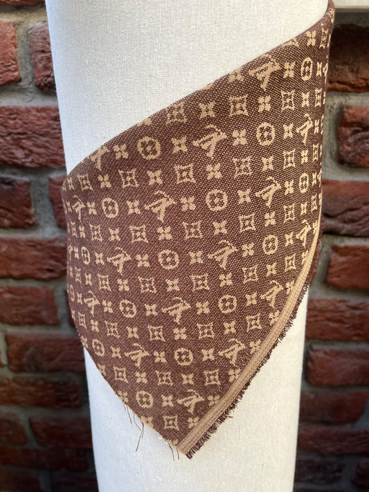 Cotton Fabric Lv Brown - Lamberti Leathers