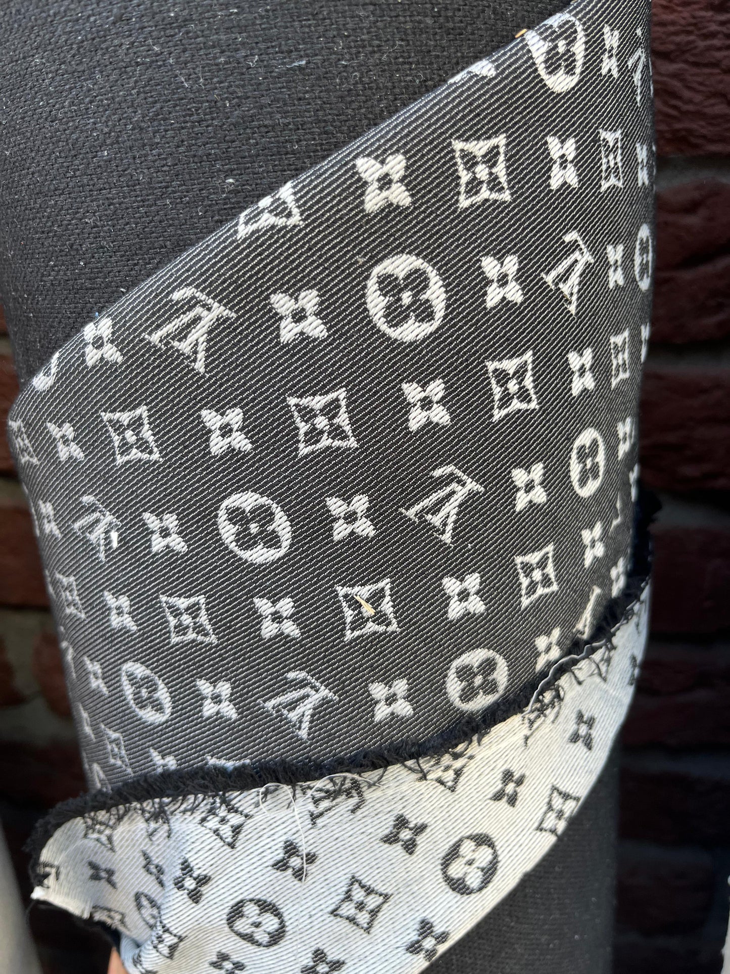 Cotton Fabric Lv Black - Lamberti Leathers