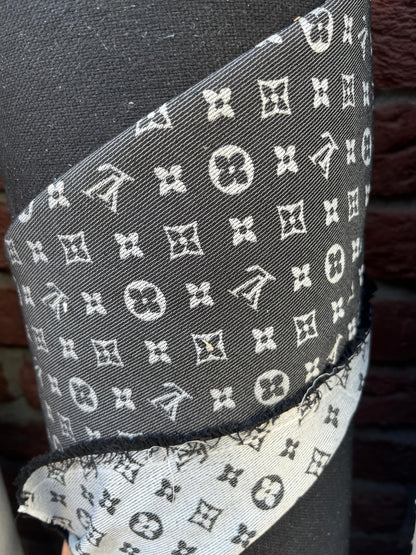 Cotton Fabric Lv Black - Lamberti Leathers
