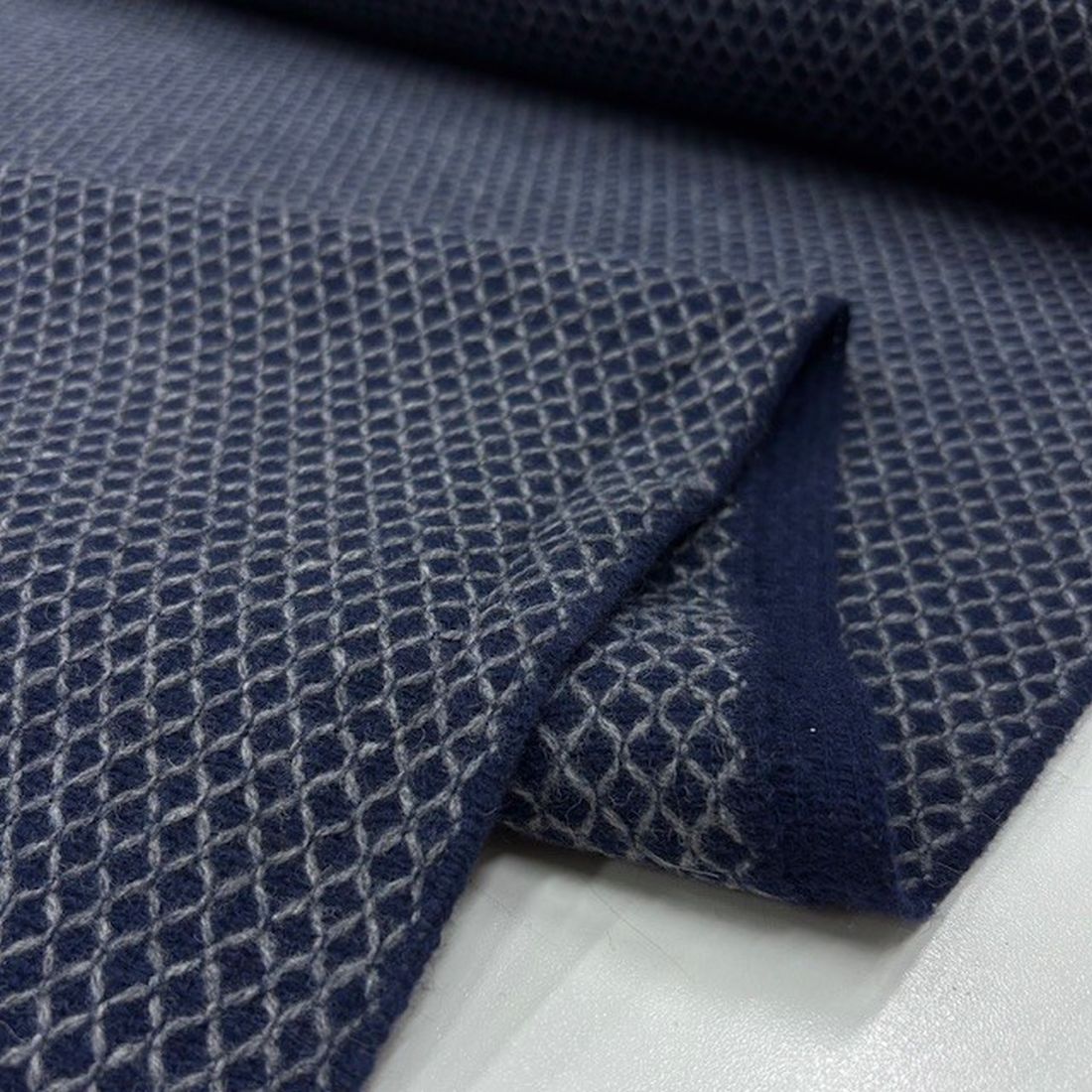 Winter Fabric Blue - Free Shipping - Lamberti Leathers